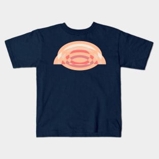 Peach Fuzz Geometric Art Kids T-Shirt